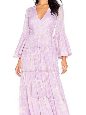 Free People Purple Floral Maxi Dress
